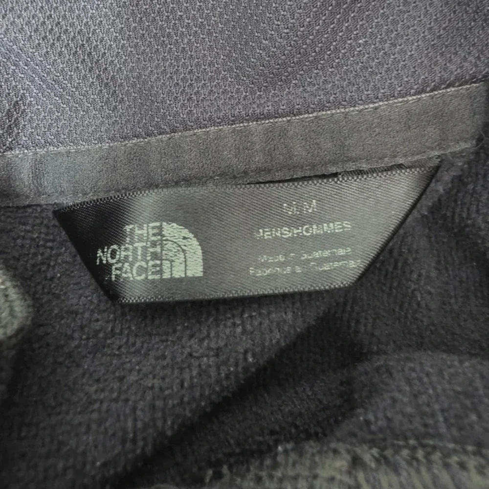 The North Face Hoodie Mens Medium Gray Fleece Pullover Textured Mesh Logo M L